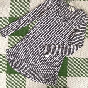 Anthropology Lucy & Laurel striped lightweight top